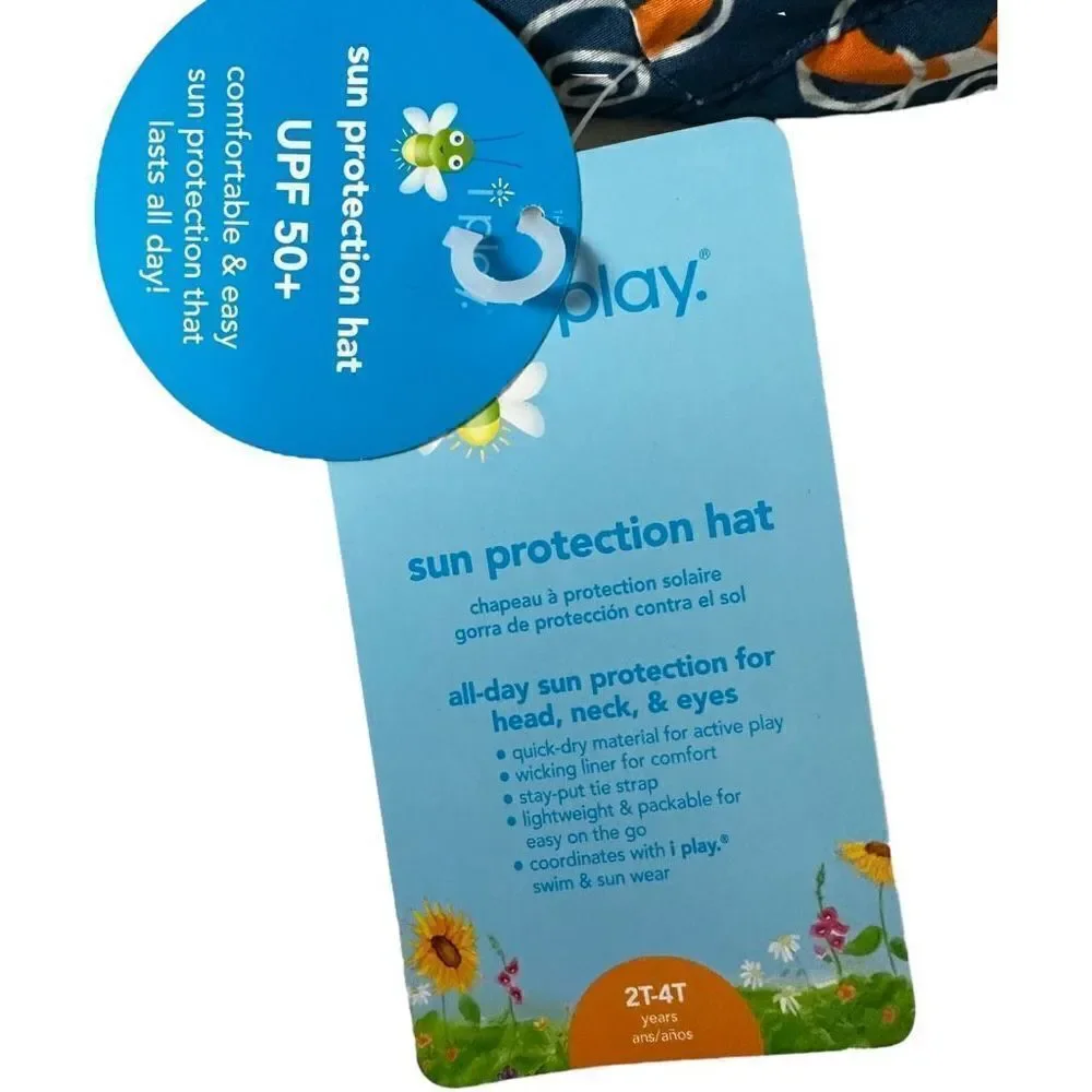 IPlay Sun Protection Hat 2T-4T Lifesaver Print